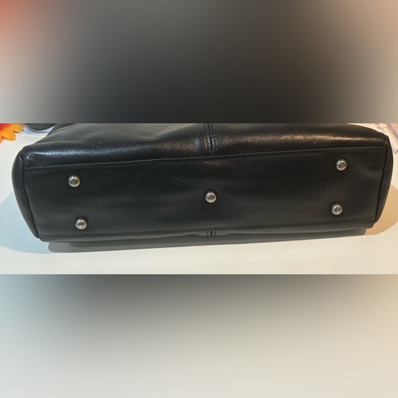 Patricia Nash Black Leather shoulder bag Tote - Picture 8 of 10